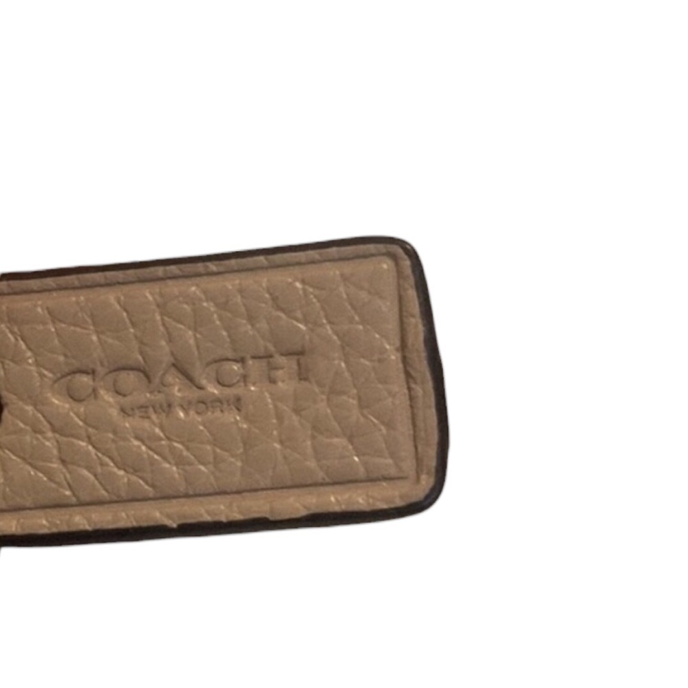 Coach Leather Double Corner Zip Wristlet in Taupe Gold Hdw - Picture 5 of 13
